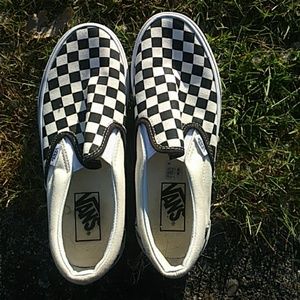 Vans Classic Slip On Checkerboard - Worn Once!